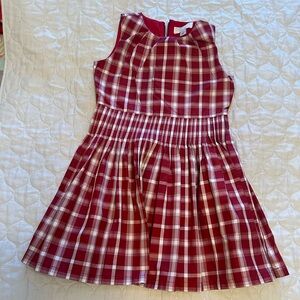 J. Crew Kids Dress in Red and White Plaid